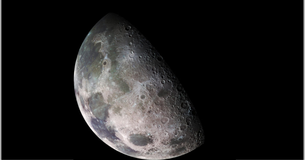 La luna desde la Tierra.