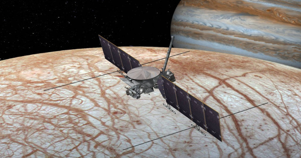 Misión a la luna Europa de Júpiter. Foto: Nasa