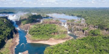 Registran histórica sequía en las Cataratas de Iguazú. Foto: Parque Nacional Iguazú