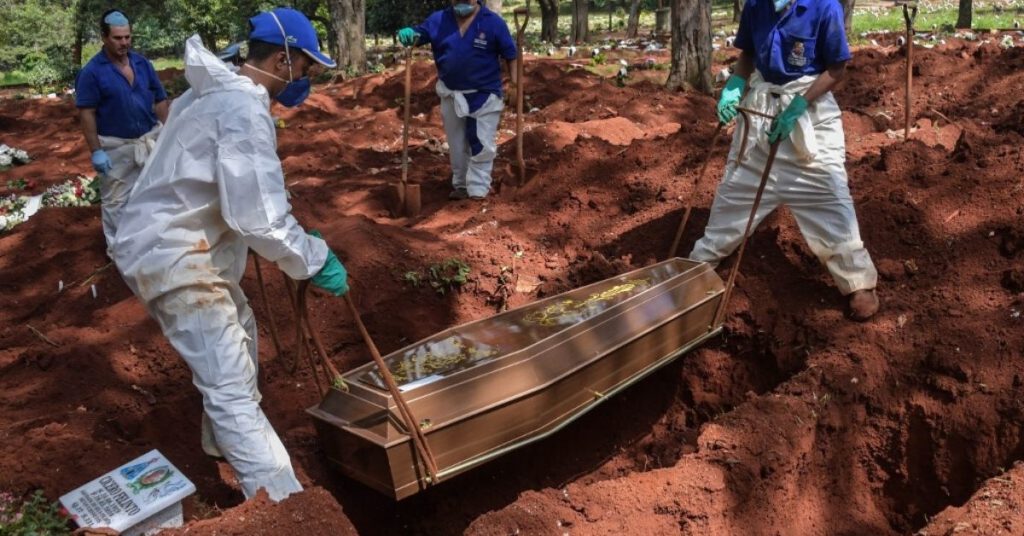 Coronavirus cementerio Brasil américa Latina