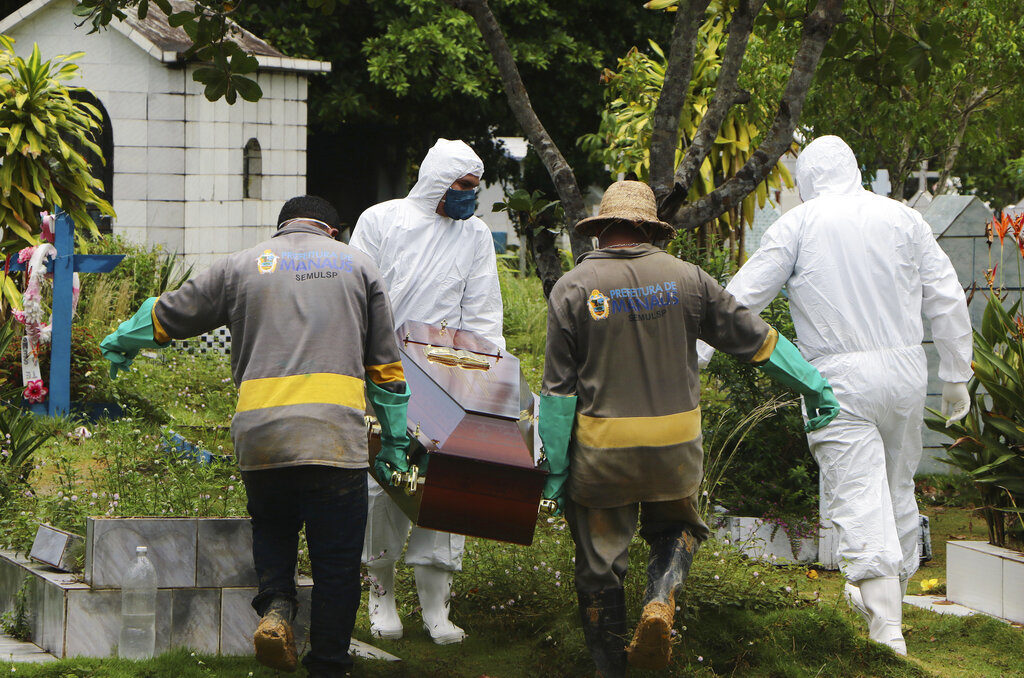 muertos de coronavirus en brasil