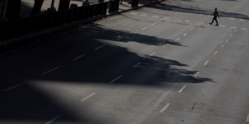 Calles de Caracas quedan vacías en medio de la cuarentena. Foto:EFE