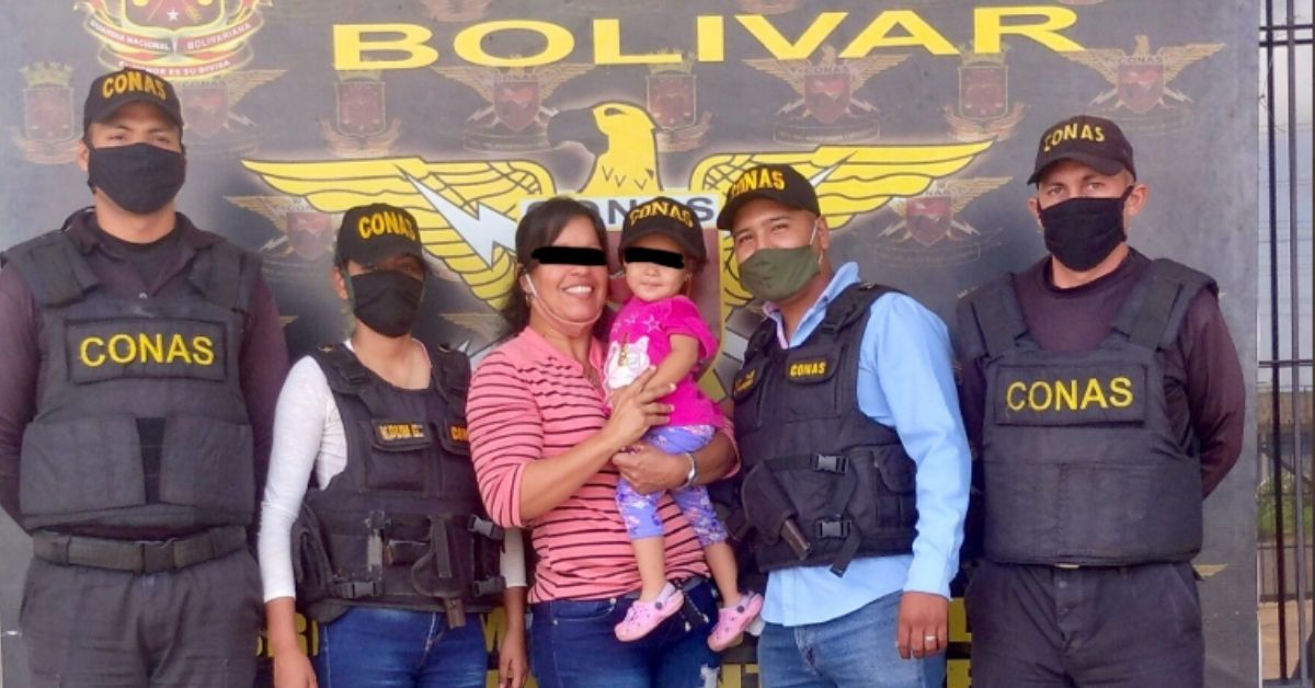 GNB rescató a niña de dos años que permanecía en cárcel de Bolívar