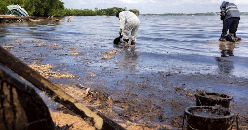 Derrame petróleo isla mauricio