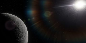 radiación en la Luna