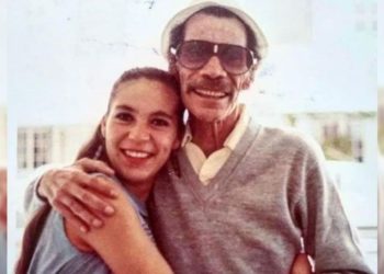 Ramón Valdés y su hija Carmen